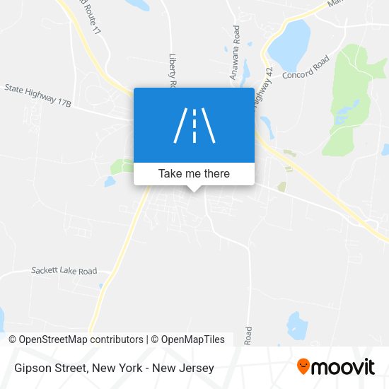 Mapa de Gipson Street