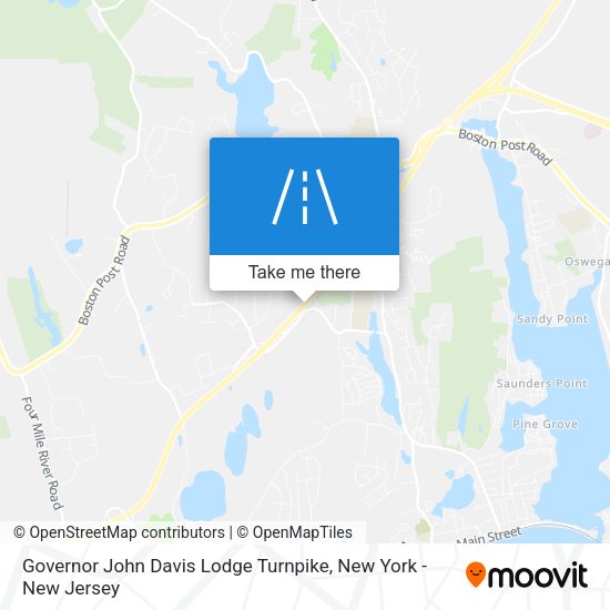 Governor John Davis Lodge Turnpike map