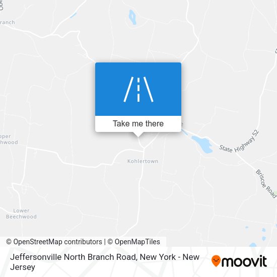 Jeffersonville North Branch Road map