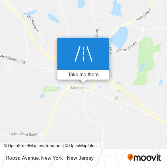 Mapa de Roosa Avenue