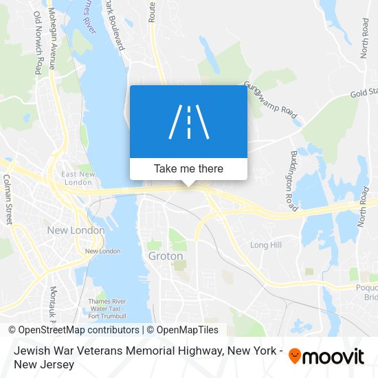 Jewish War Veterans Memorial Highway map