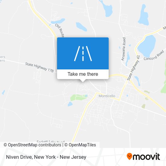 Niven Drive map