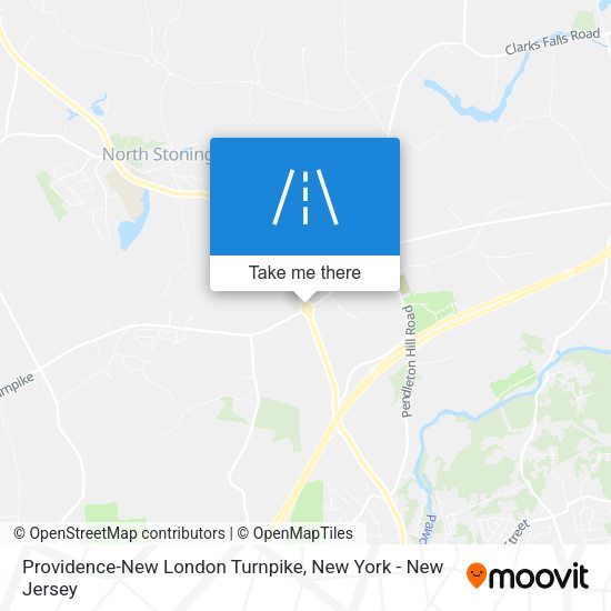 Providence-New London Turnpike map
