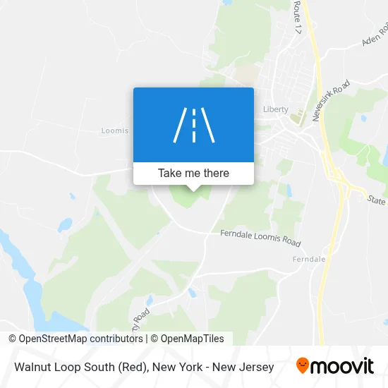 Walnut Loop South (Red) map