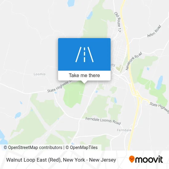 Walnut Loop East (Red) map