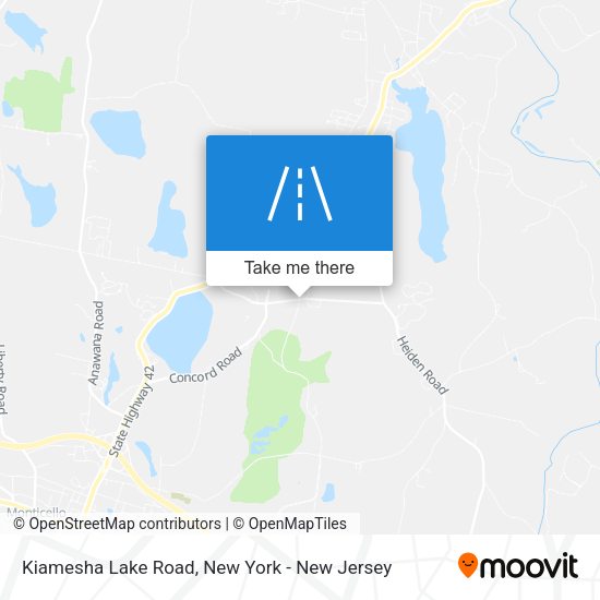 Kiamesha Lake Road map