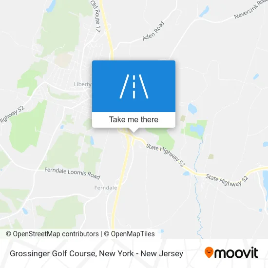 Grossinger Golf Course map