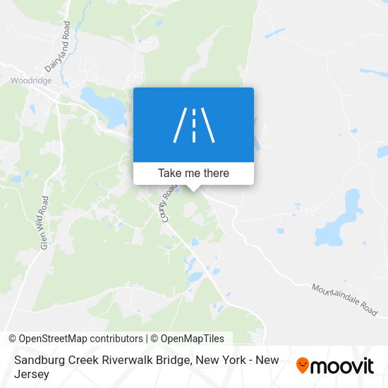 Sandburg Creek Riverwalk Bridge map