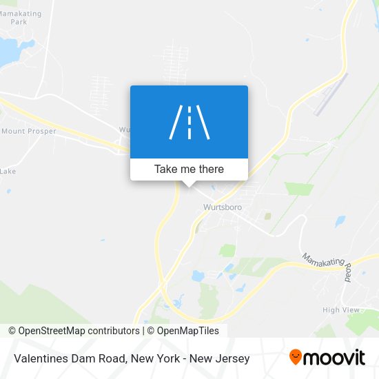 Mapa de Valentines Dam Road