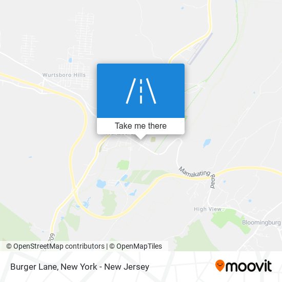 Mapa de Burger Lane