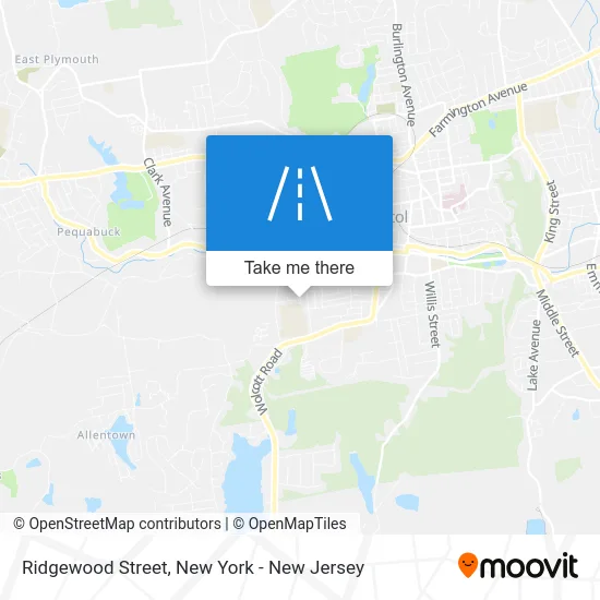 Ridgewood Street map