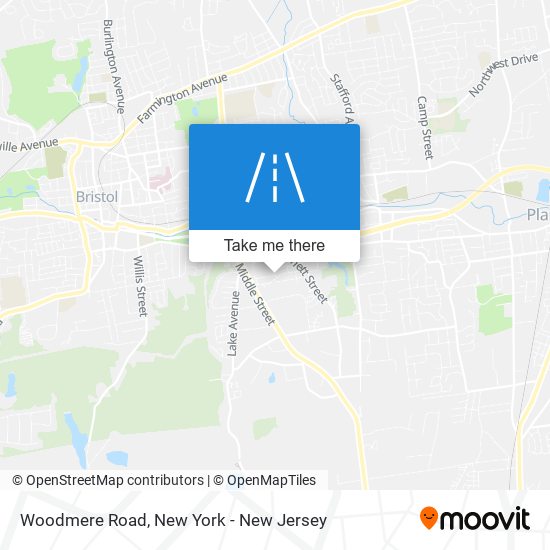 Woodmere Road map