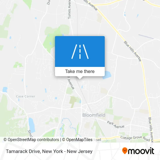 Tamarack Drive map
