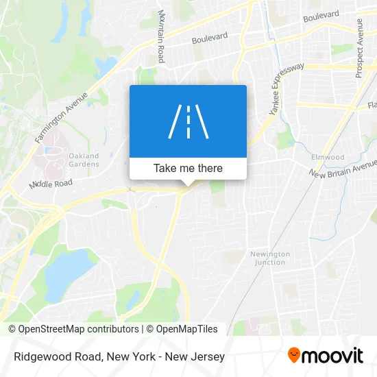 Ridgewood Road map
