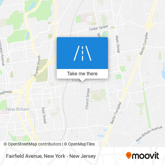 Fairfield Avenue map