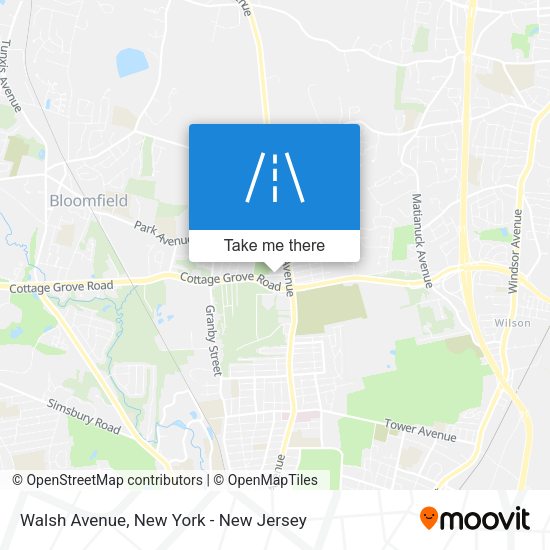 Mapa de Walsh Avenue
