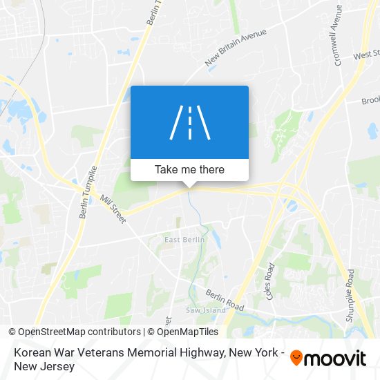 Mapa de Korean War Veterans Memorial Highway