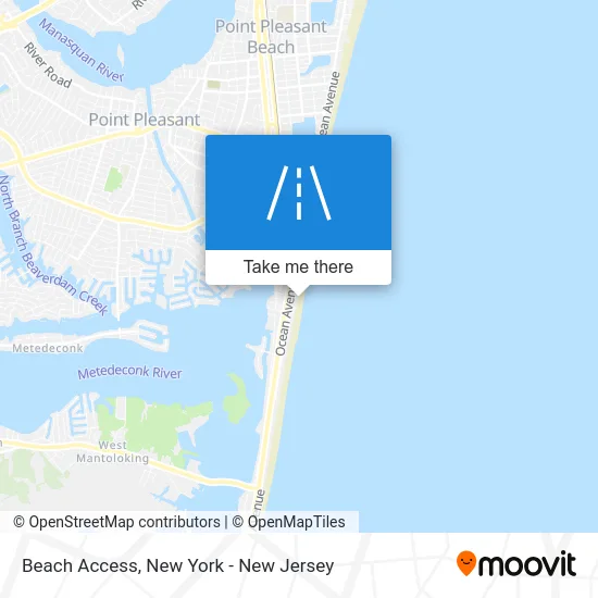 Beach Access map