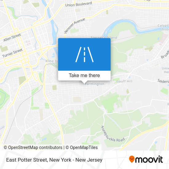 Mapa de East Potter Street