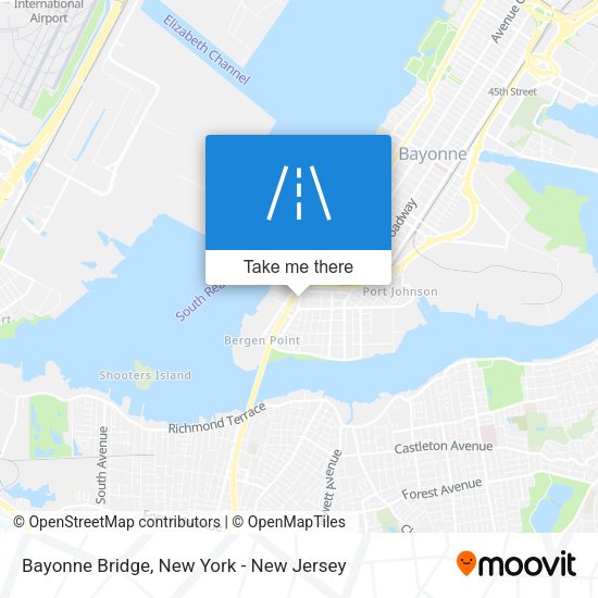 Mapa de Bayonne Bridge