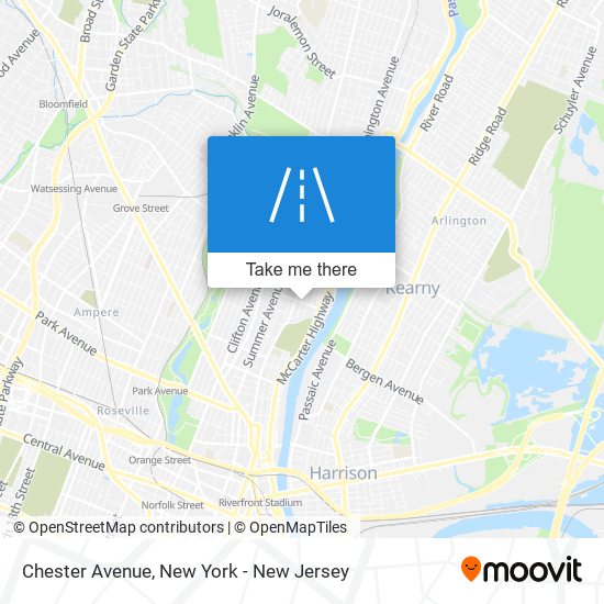 Chester Avenue map