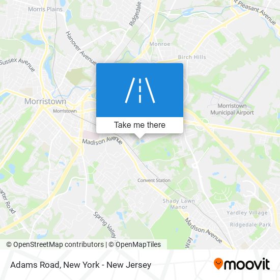 Adams Road map