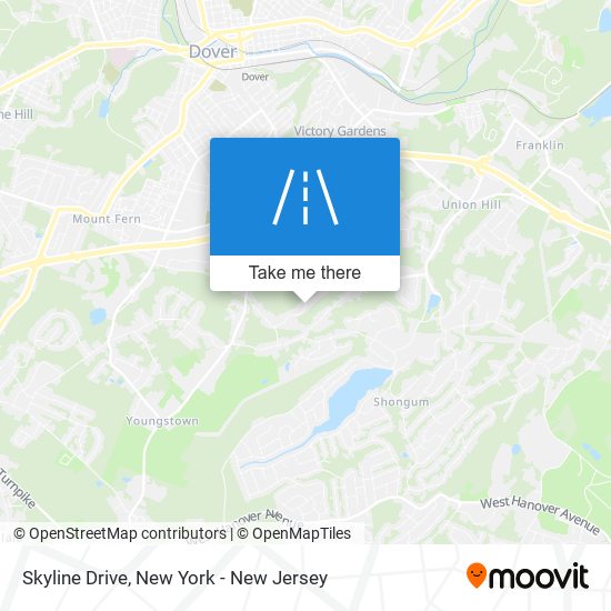 Mapa de Skyline Drive