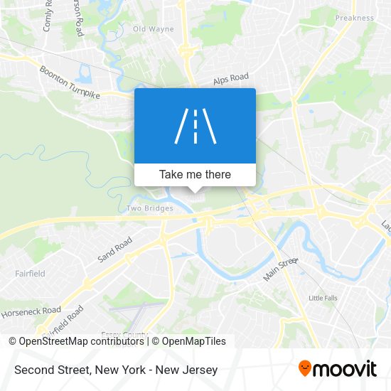 Mapa de Second Street