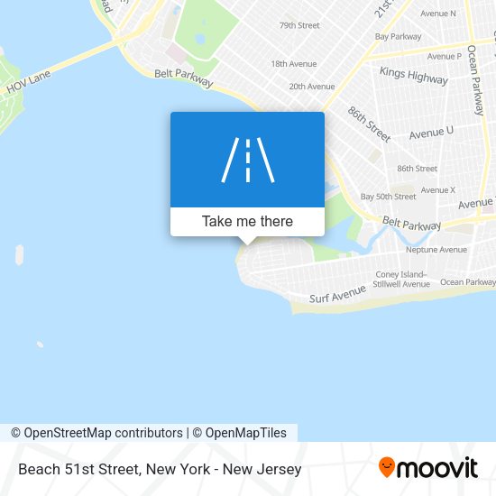 Mapa de Beach 51st Street