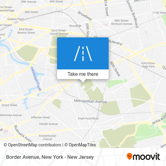 Mapa de Border Avenue