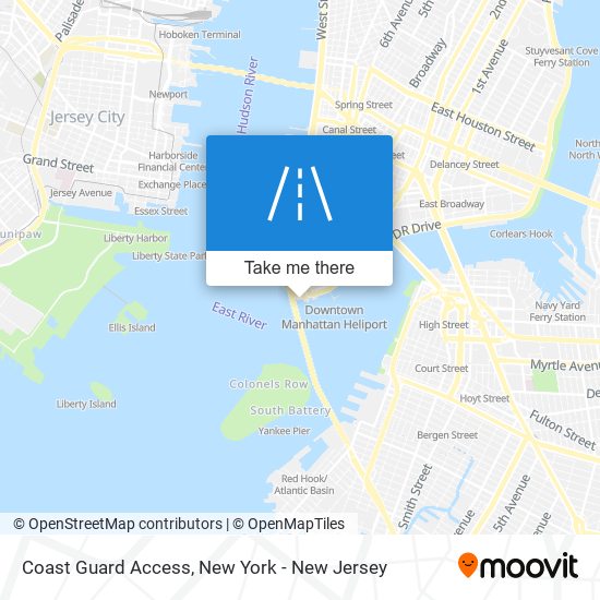 Coast Guard Access map