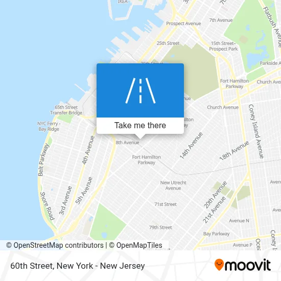 60th Street map