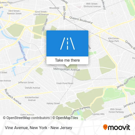 Vine Avenue map