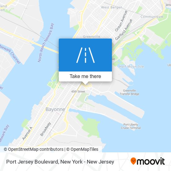 Mapa de Port Jersey Boulevard