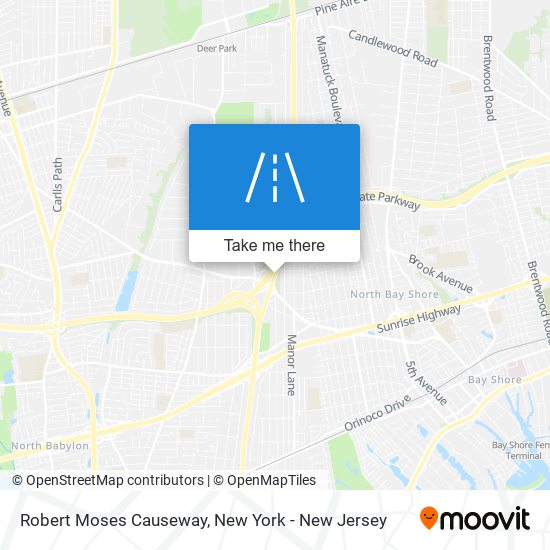 Robert Moses Causeway map