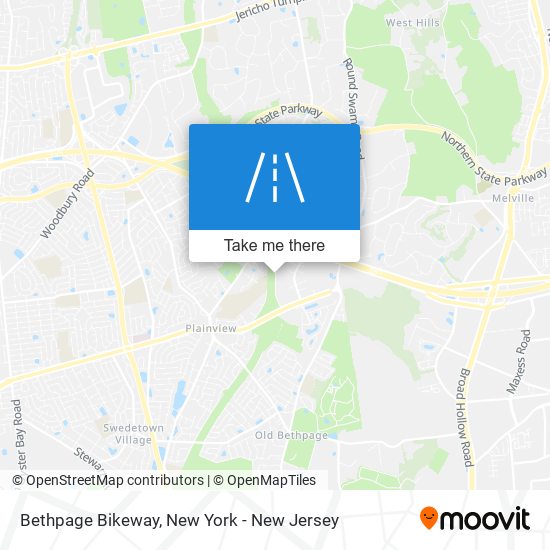 Bethpage Bikeway map