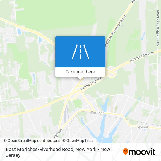 Mapa de East Moriches-Riverhead Road