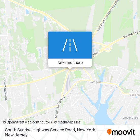 Mapa de South Sunrise Highway Service Road