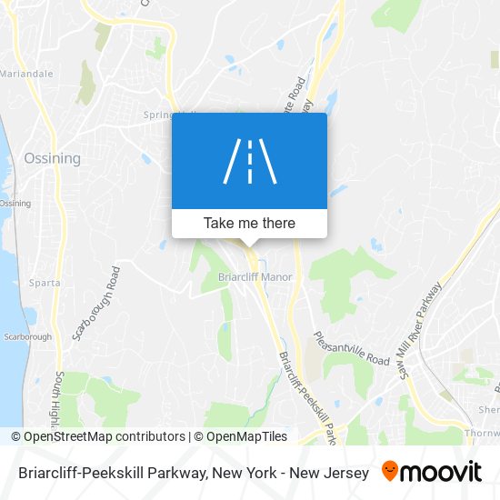 Mapa de Briarcliff-Peekskill Parkway