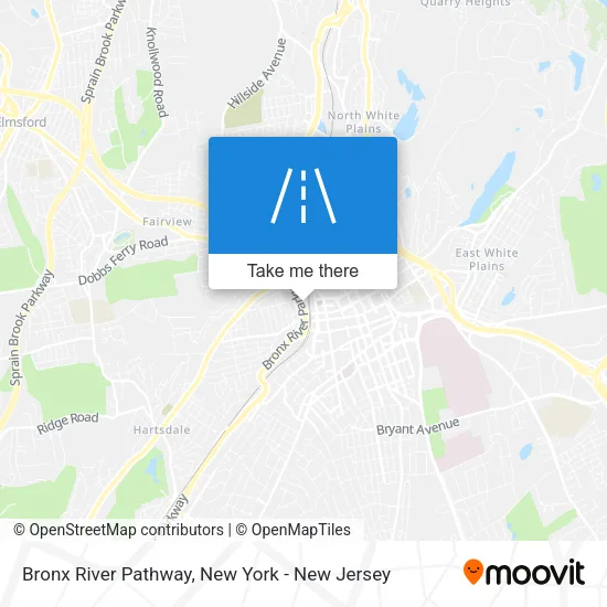 Bronx River Pathway map