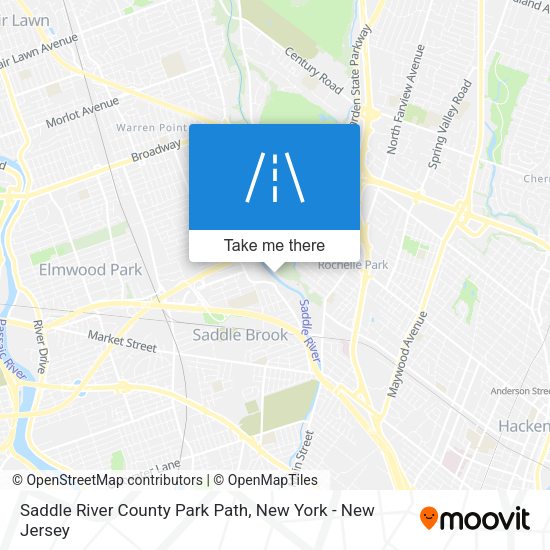 Saddle River County Park Path map