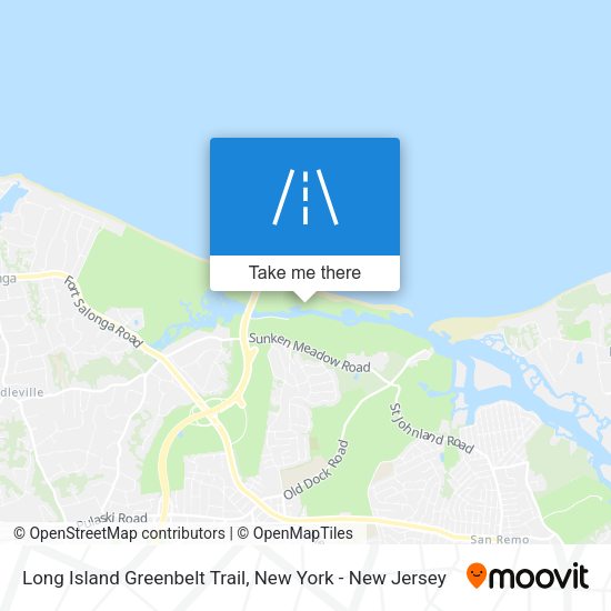Long Island Greenbelt Trail map