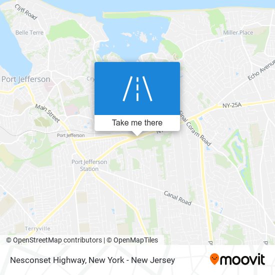 Nesconset Highway map