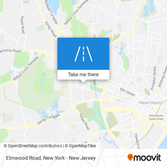 Elmwood Road map