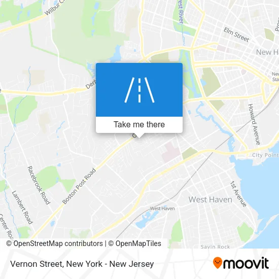 Vernon Street map