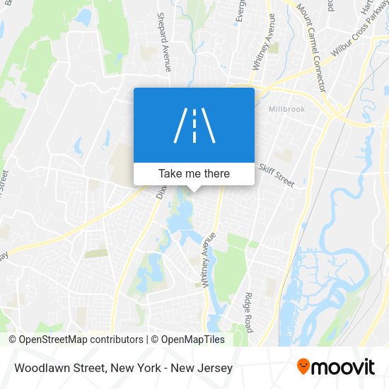 Mapa de Woodlawn Street