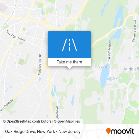 Oak Ridge Drive map