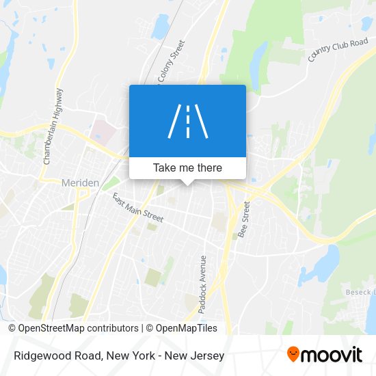 Ridgewood Road map