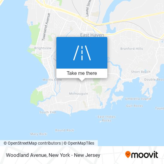 Mapa de Woodland Avenue