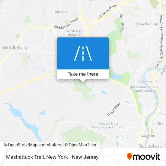 Meshattuck Trail map